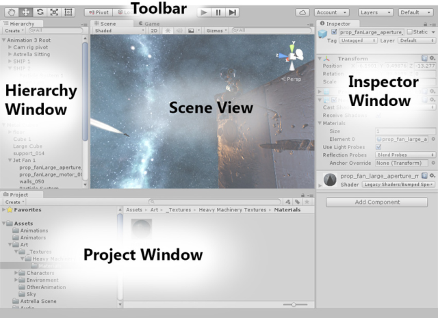 unity editor layout